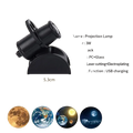 Projetor Lua 3D Recarregável