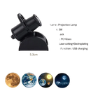 Projetor Lua 3D Recarregável