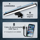 Luminária LED para Monitor com 3 Tons de Luz